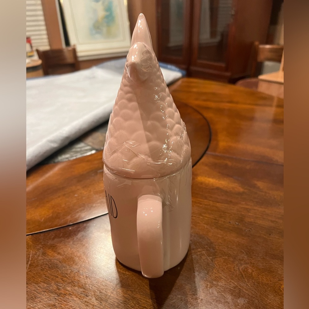 Rae Dunn Mermaid Vibes w/Tail Topper Light Pink Mug/Cup New - Picture 5 of 6